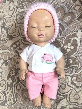 Luvabella Magic Mealtime Mia Interactive Baby Doll & 2 Outfits NO Accessories!!